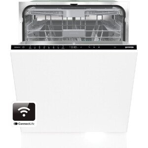 Gorenje GV673B60 Beépíthető mosogatógép, bútorlap nélkül 16 teríték, 7.5 L fogyasztás, 7 program, 42 db zajszint, B energiaosztály, Felső evőeszköztartó tálca, 60 cm, Digit. kijelző