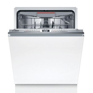Bosch SMV6YCX02E Beépíthető mosogatógép, bútorlap nélkül 14 teríték, 9.5 L fogyasztás, 6 program, 44 db zajszint, A energiaosztály, Felső evőeszköztartó tálca, 60 cm, Digit. kijelző
