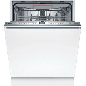 Bosch SMD6ECX00E Beépíthető mosogatógép, bútorlap nélkül 14 teríték, 9 L fogyasztás, 8 program, 42 db zajszint, B energiaosztály, Felső evőeszköztartó tálca, 60 cm, Digit. kijelző