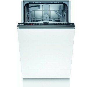 Bosch SPV2IKX10E Beépíthető mosogatógép, bútorlap nélkül 9 teríték, 9.5 L fogyasztás, 5 program, 48 db zajszint, F energiaosztály, Alsó evőeszköztartó kosár, 45 cm, Digit. kijelző