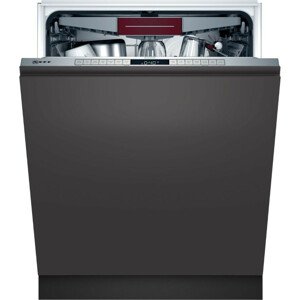 Neff S175ECX12E Beépíthető mosogatógép, bútorlap nélkül 14 teríték, 9.5 L fogyasztás, 5 program, 42 db zajszint, D energiaosztály, Felső evőeszköztartó tálca, 60 cm, Digit. kijelző