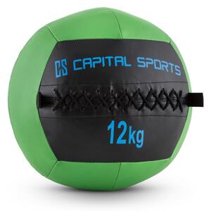Capital Sports Wallba 12, zöld, 12 kg, wall ball, műbőr