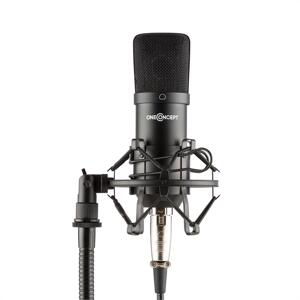 OneConcept Mic-700 stúdió mikrofon, O 34 mm, univerzális, pók, szél elleni védelem, XLR, fekete