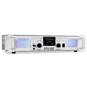 PA erősítő Skytec SPL-1000, USB, SD, MP3, 2800 W, fehér