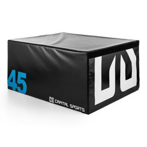 Capital Sports Rookso Soft Jump box, plyo box / plyometrikus doboz, 45 cm, fekete