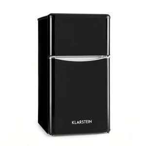 Klarstein Monroe Black kombinált hűtőszekrény fagyasztóval 61/24 l F Retrolook fekete