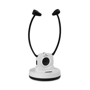 Auna Stereoskop, vezeték nélküli fejhallgató sztetoszkóp szerkezettel, fülbe, 20 m, 2,4 GHz, TV/HiFi/CD/MP3, akkumulátor, fehér
