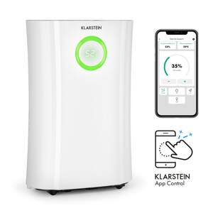 Klarstein DryFy Pro Connect, páramentesítő, WiFi, kompressziós, 20 l / nap, 20 m2, 370 W, fehér