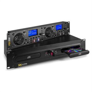 Power Dynamics PDX350, dual DJ-CD/USB-lejátszó-vezérlő, CD/USB/MP3, fekete