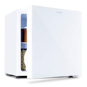 Klarstein Luminance Frost, mini hűtőszekrény, 45 liter, F energiahatékonysági osztály, 1,5 l-es fagyasztórekesz, üvegajtó