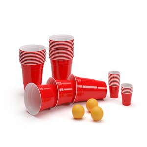 BeerCup Federer Ultimate Beer Pong party csomag, Red Cups, Shot Cups, labdákkal