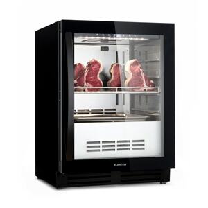 Klarstein Steakhouse Pro 98 Onyx, húsérlelő hűtőszekrény, 1 zóna, 98 liter, 1-25°C, érintőképernyő, panorámaablak