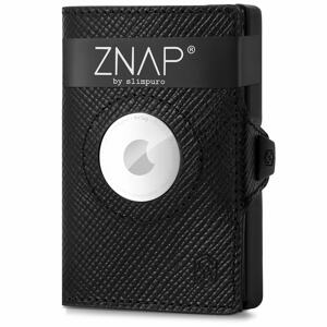 Slimpuro ZNAP Airtag Wallet, 8 kártya, érmés rekesz, 9 x 1,5 x 6 cm (SZ x Ma x Mé), RFID-védelem
