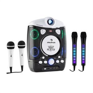 Auna Kara Projectura karaoke rendszer, fekete + Dazzl karaoke mikrofon készlet, LED megvilágítás