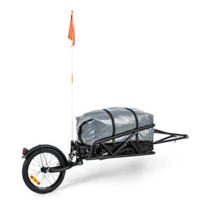 KLARFIT Follower, kerékpár utánfutó készlet, 16 "kerék, teherbírás 35 kg, 120 l szállítózsák