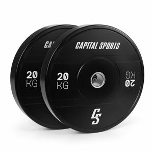 Capital Sports Elongate 2020, tárcsák, 2 x 20 kg, kemény gumi, 50,4 mm
